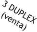 3 DUPLEX (venta)